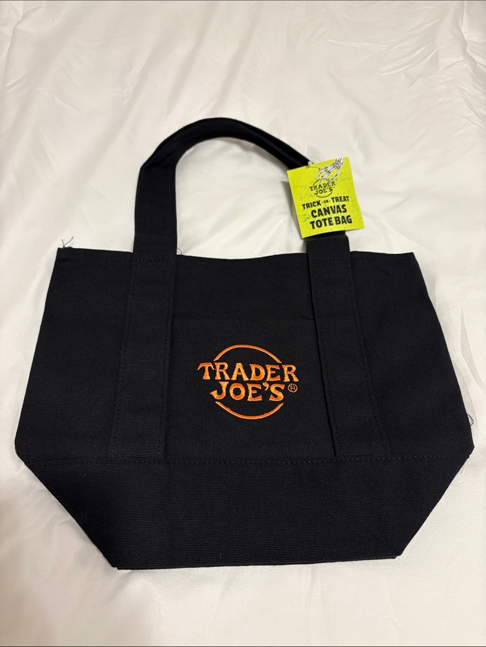 Trader Joe’s Black Halloween Mini Tote Bag